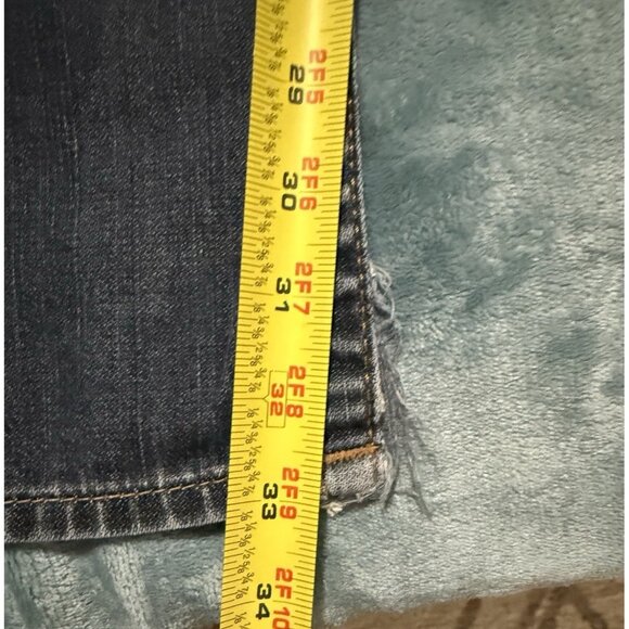 True Religion Jeans Mens 31 Billy Bootcut Flap Pocket Blue Denim (Actual 33x33) - Picture 14 of 14